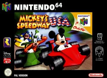 Mickey's Speedway USA (Europe) (En,Fr,De,Es,It) box cover front